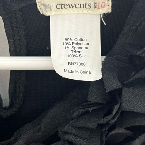 Crewcuts Ruffle Black Girls Dress - Picture 3 of 4